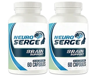 Two Neuro Serge Brain Support bottles side by side